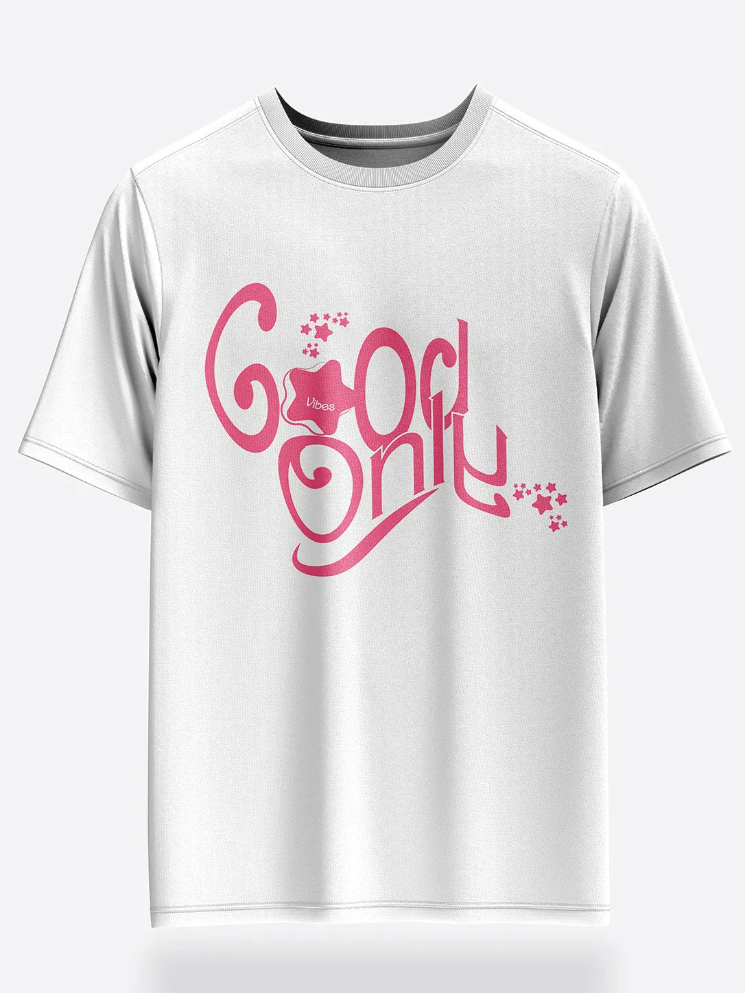 Unisex Good Vibes Oversized Graphic T-Shirt