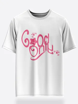Unisex Good Vibes Oversized Graphic T-Shirt