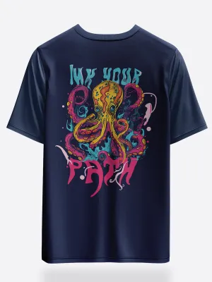 Unisex Inky Octopus Oversized Graphic Tees