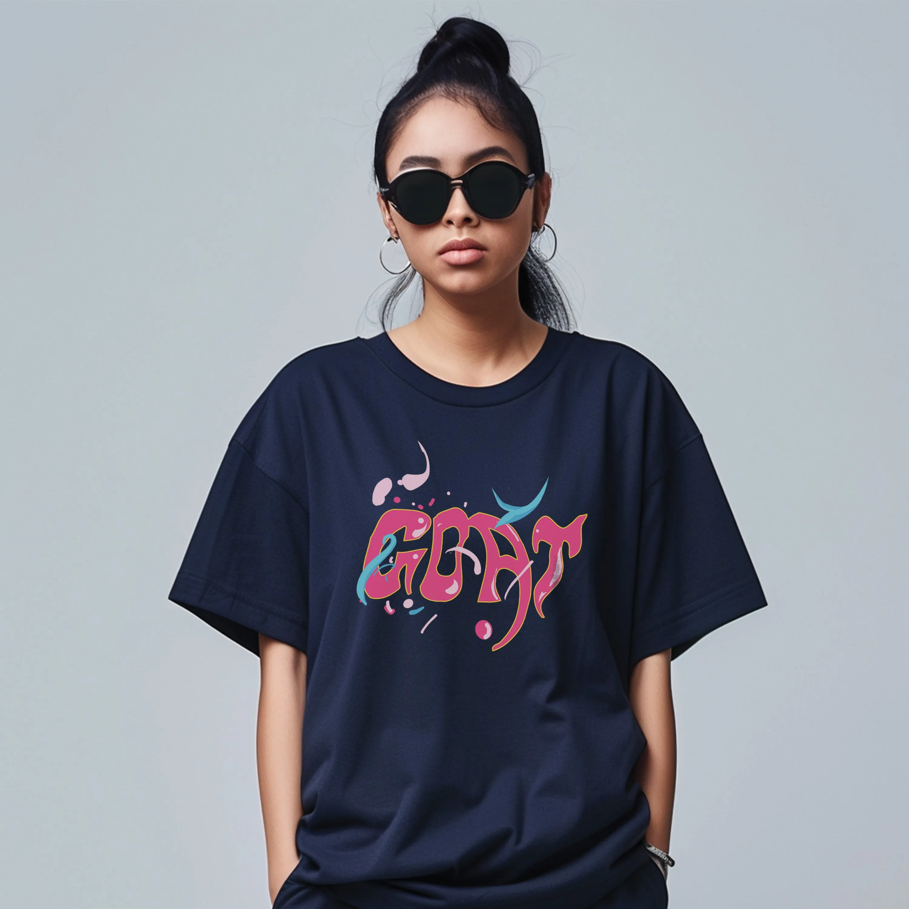 Unisex Inky Octopus Oversized Graphic Tees
