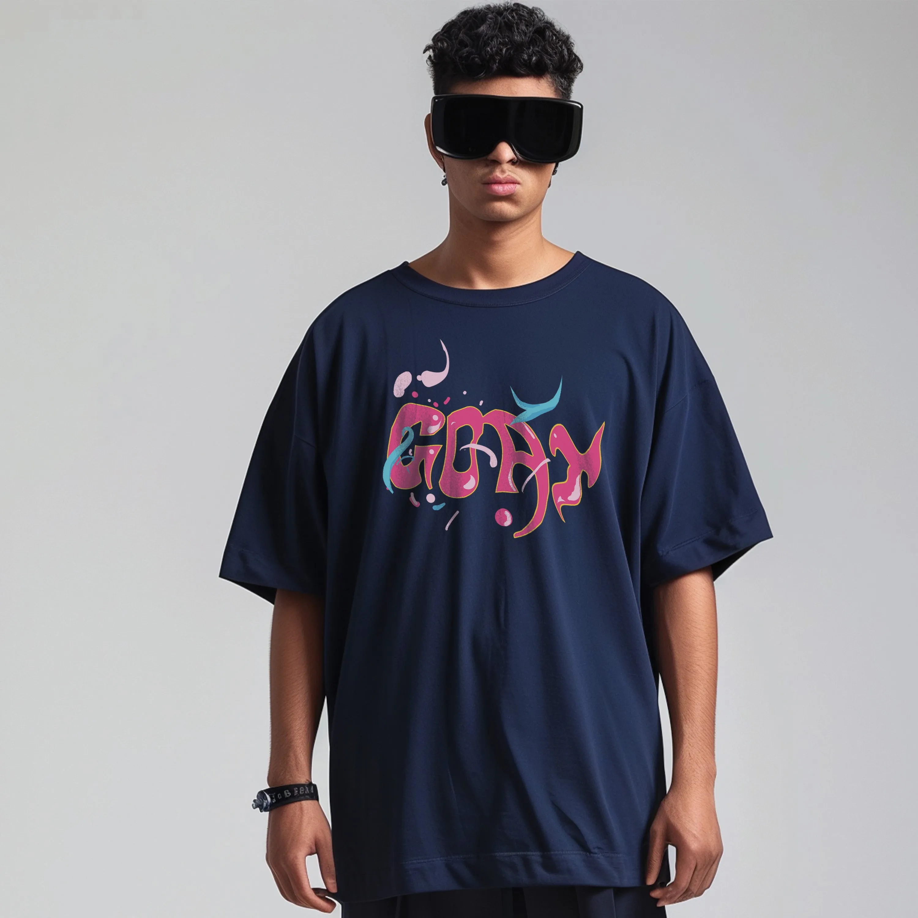 Unisex Inky Octopus Oversized Graphic Tees