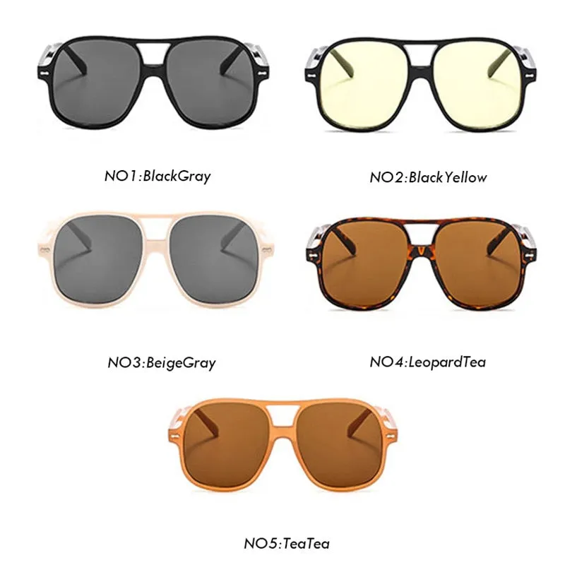 Unisex Vintage Oversized Sunglasses