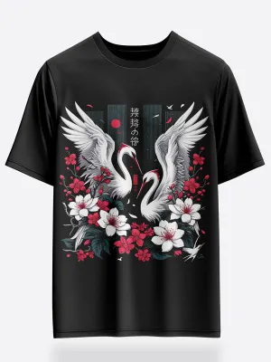 Unisex Wings of Serenity Oversized Graphic T-Shirt