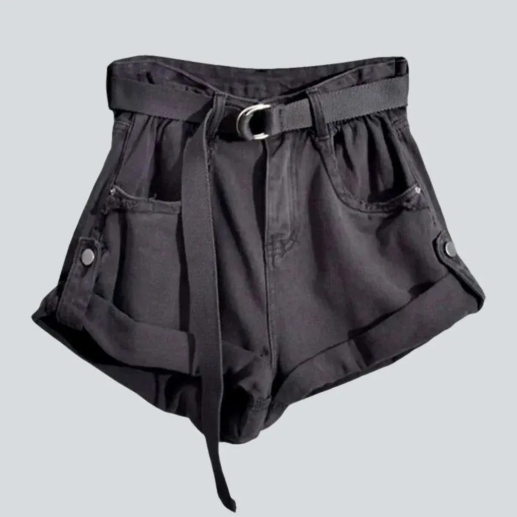 Vacation urban women's denim shorts