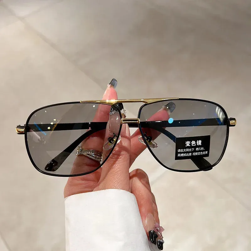 VAIGE Retro Oversized Polarized Sunglasses - Classic Black and Tortoise Shell Double Bridge