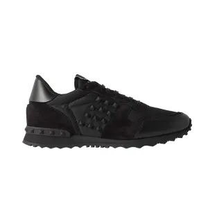 Valentino Rockrunner Rockstud Trainer Black