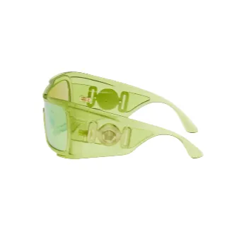 Versace Green Maxi Medusa Biggie Sunglasses