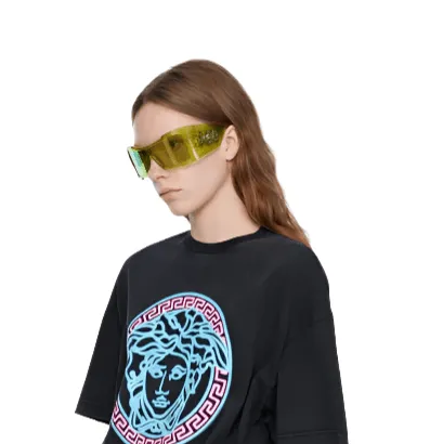 Versace Green Maxi Medusa Biggie Sunglasses