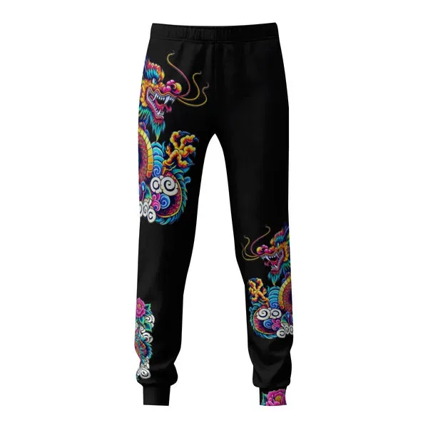 Vibrant Celestial Luck Dragon Sweatpants🐉