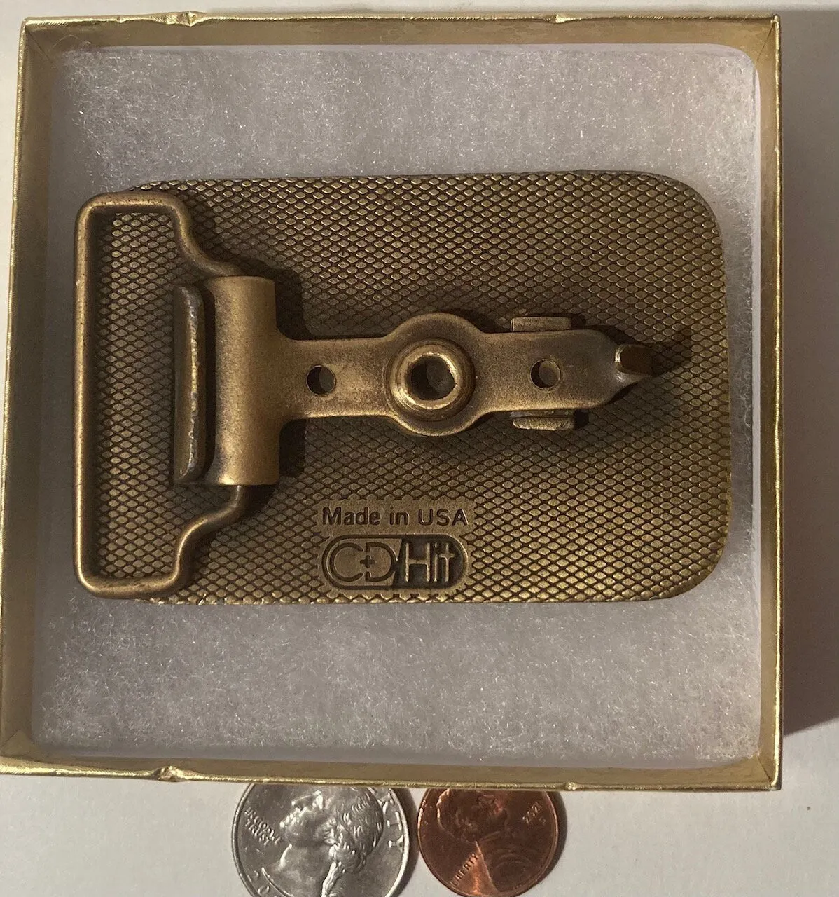 Vintage 1989 Metal Belt Buckle, Case, Tractor, International Harvester, Transmission Plant Open House, 3" x 2 1/4", Country and Western