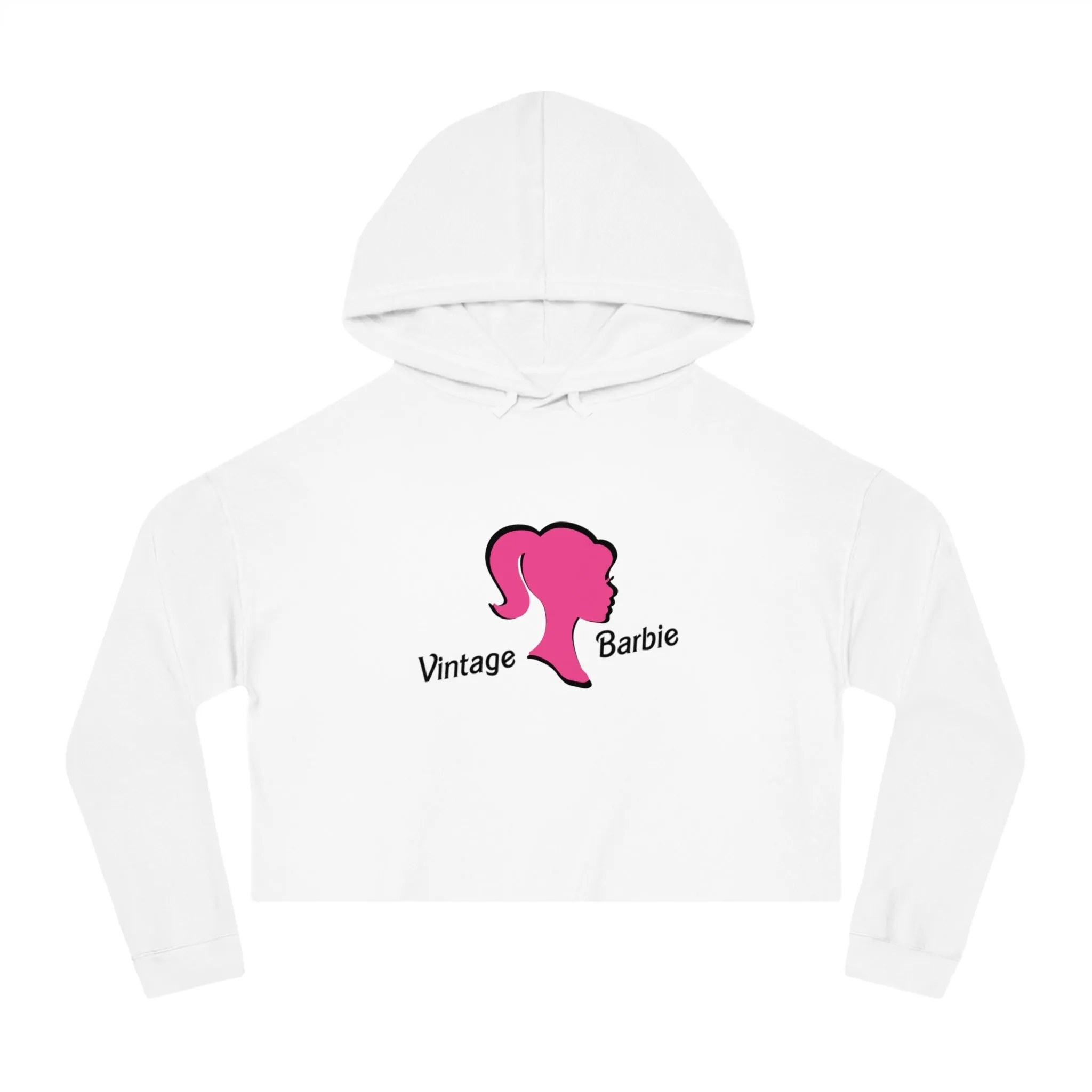 Vintage Barbie - Women’s Cropped Hooded Sweatshirt