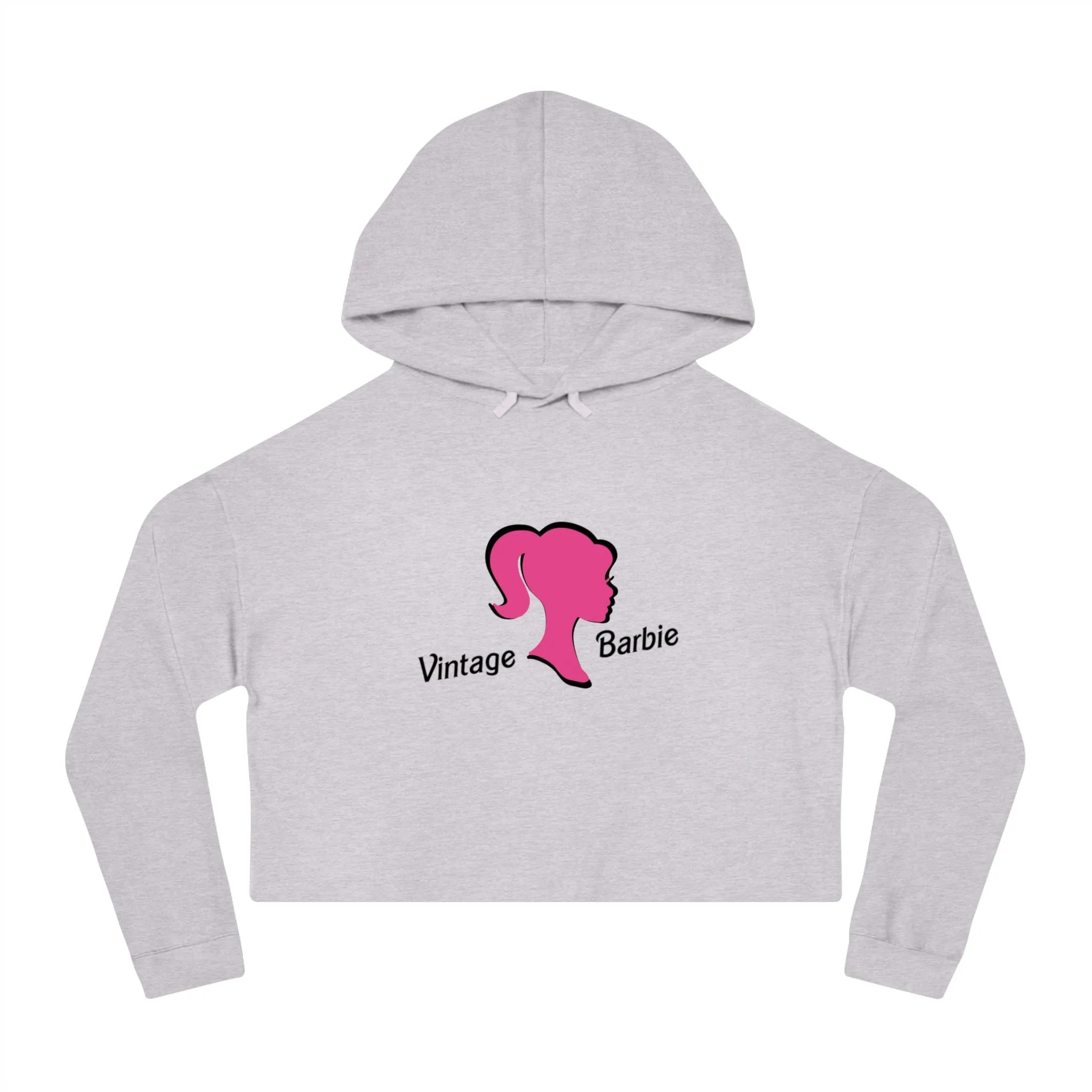 Vintage Barbie - Women’s Cropped Hooded Sweatshirt