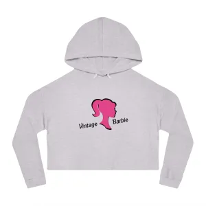 Vintage Barbie - Women’s Cropped Hooded Sweatshirt