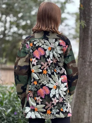 Vintage Camo Jacket - Orange Green