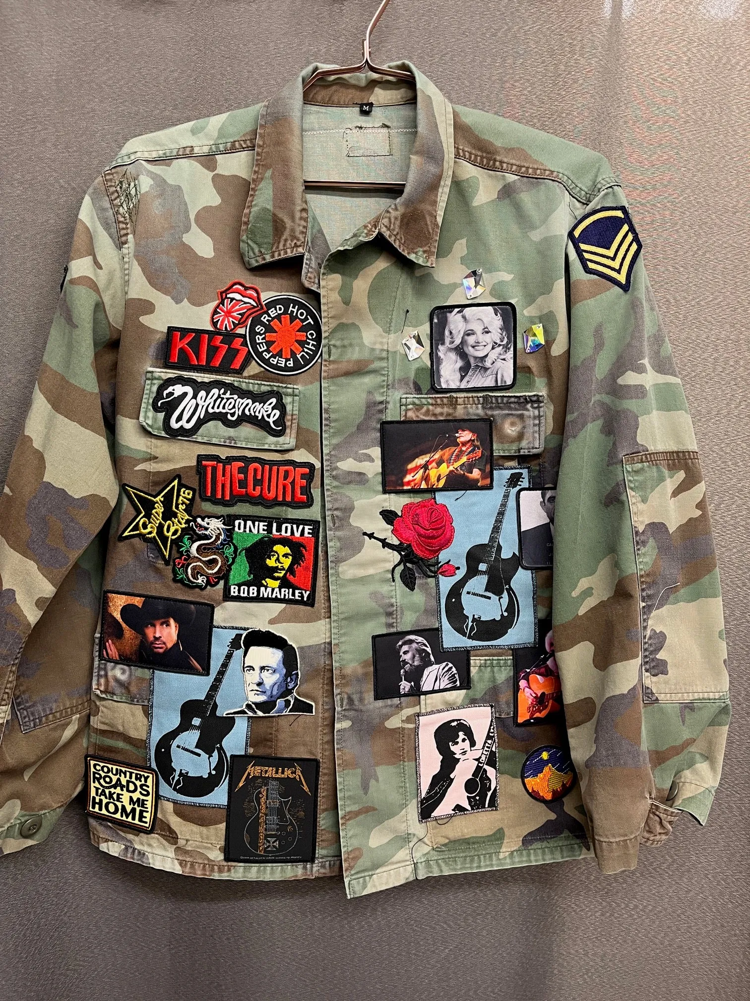Vintage Camo Patch Jacket - Long