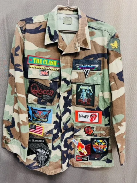 Vintage Camo Patch Jacket - Long