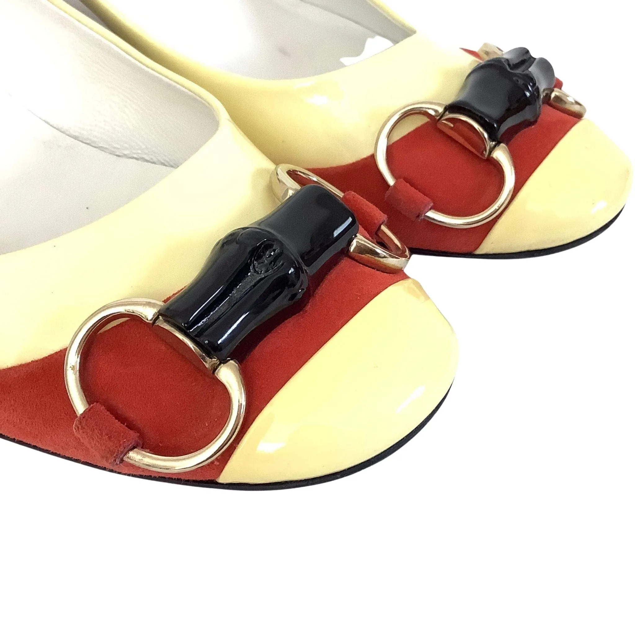 Vintage Gucci Bamboo Heels