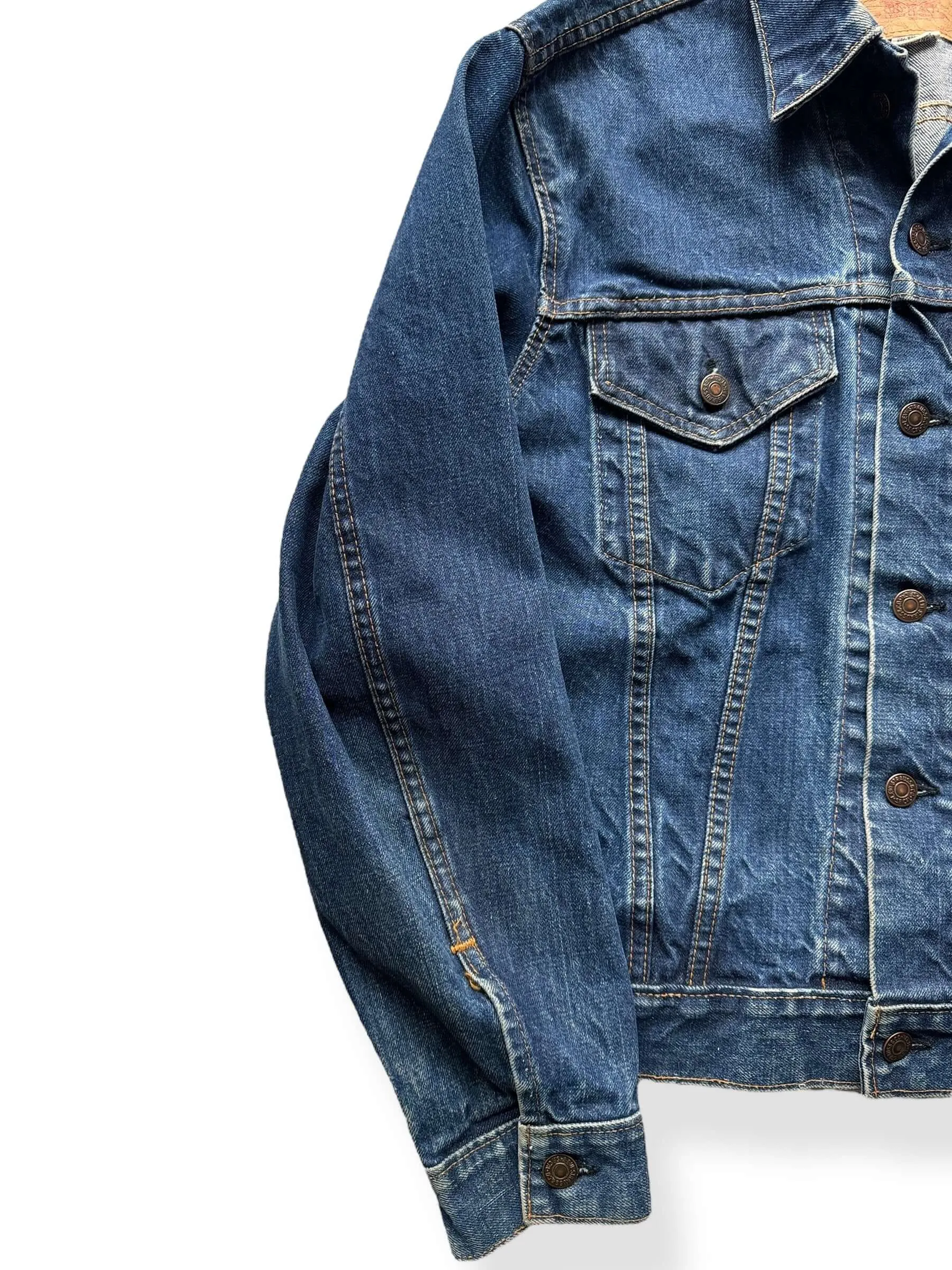 Vintage Late 60s-Early 70s Big E Levis 70505 Denim Jacket SZ 44