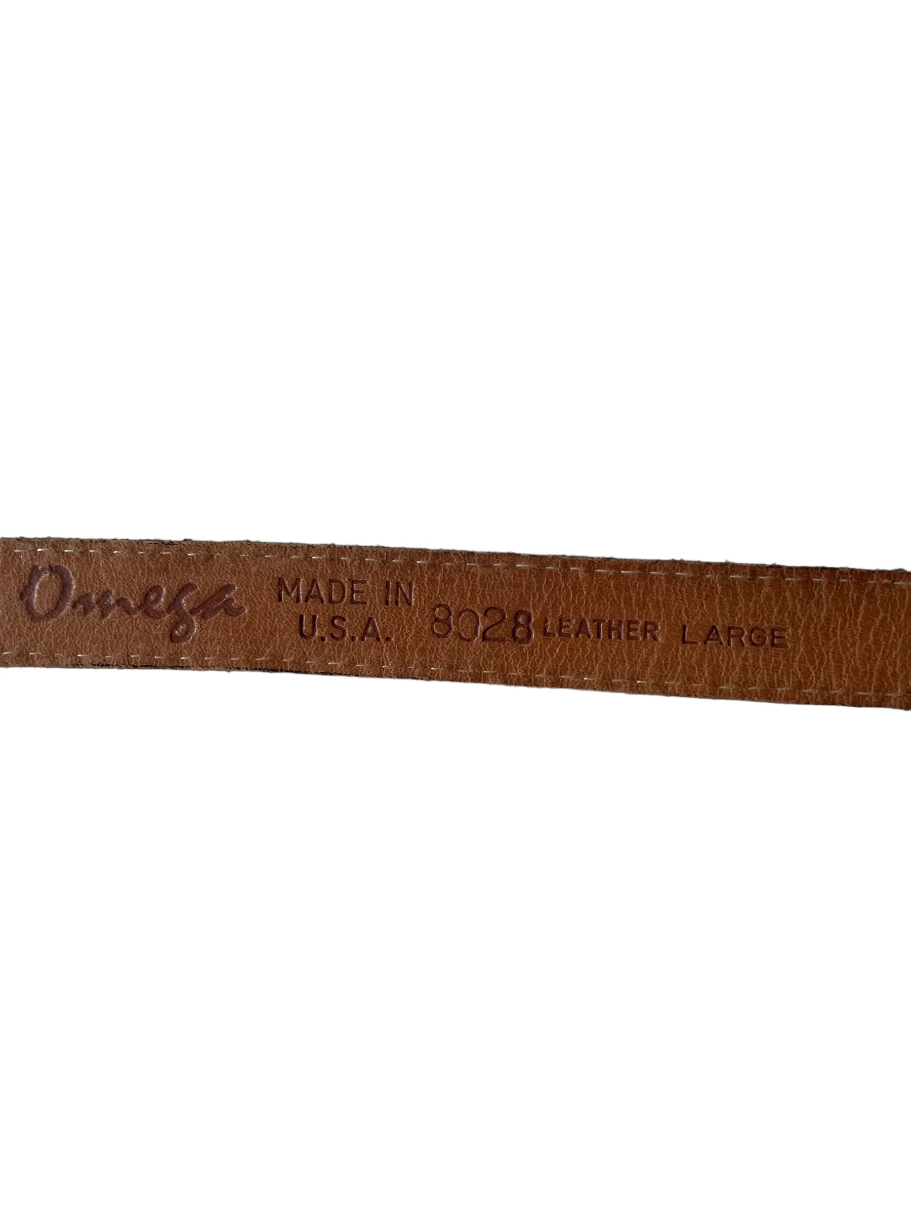 Vintage Leather Belt with Silver Buckle | Barn Owl Vintage | Seattle Vintage Belts and Buckles