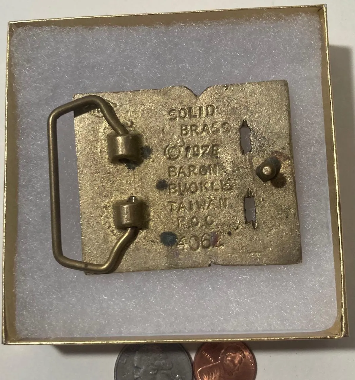 Vintage Metal Belt Buckle, Brass, Bill, Billy, William, Nice Design, 2 1/2" x 2", Heavy Duty, Quality, Thick Metal, For Belts, Fashion