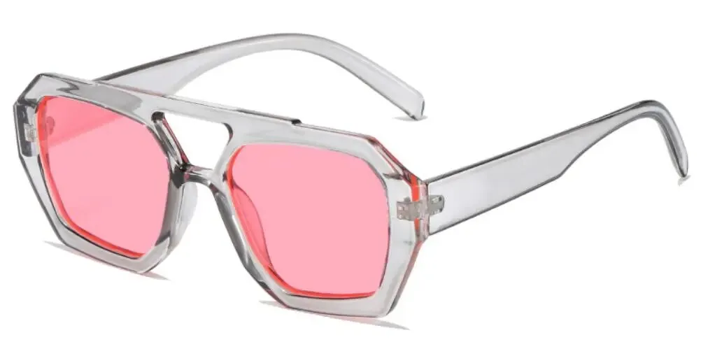 Vintage Octagon Oversized Sunglasses