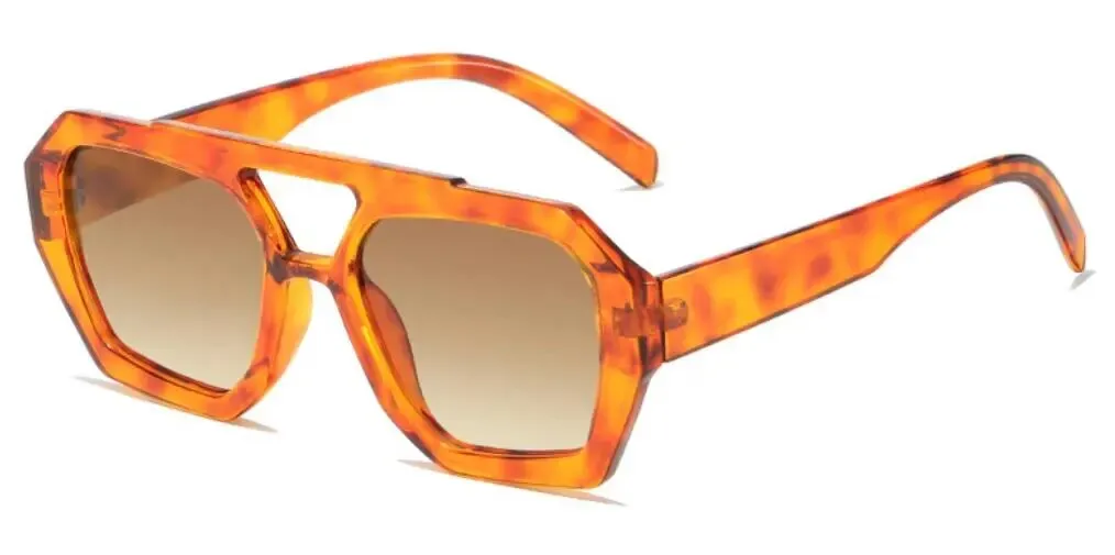 Vintage Octagon Oversized Sunglasses