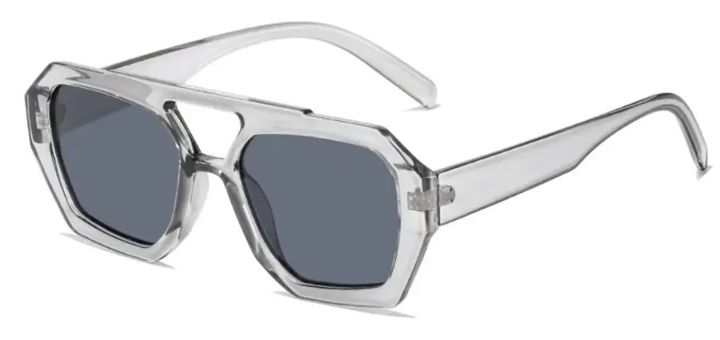 Vintage Octagon Oversized Sunglasses