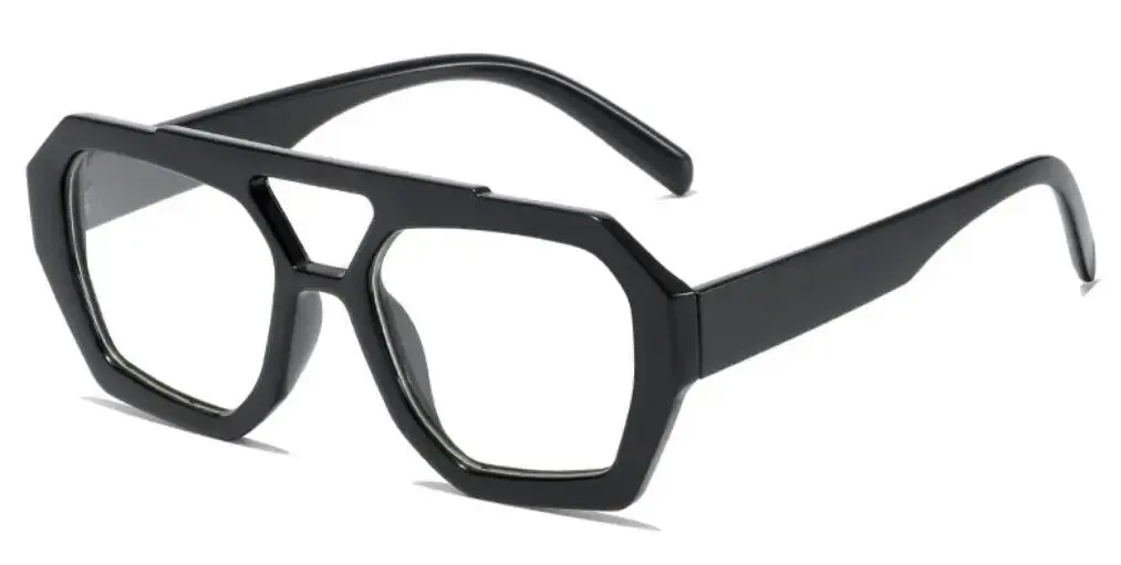 Vintage Octagon Oversized Sunglasses
