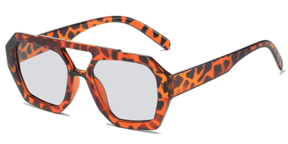 Vintage Octagon Oversized Sunglasses