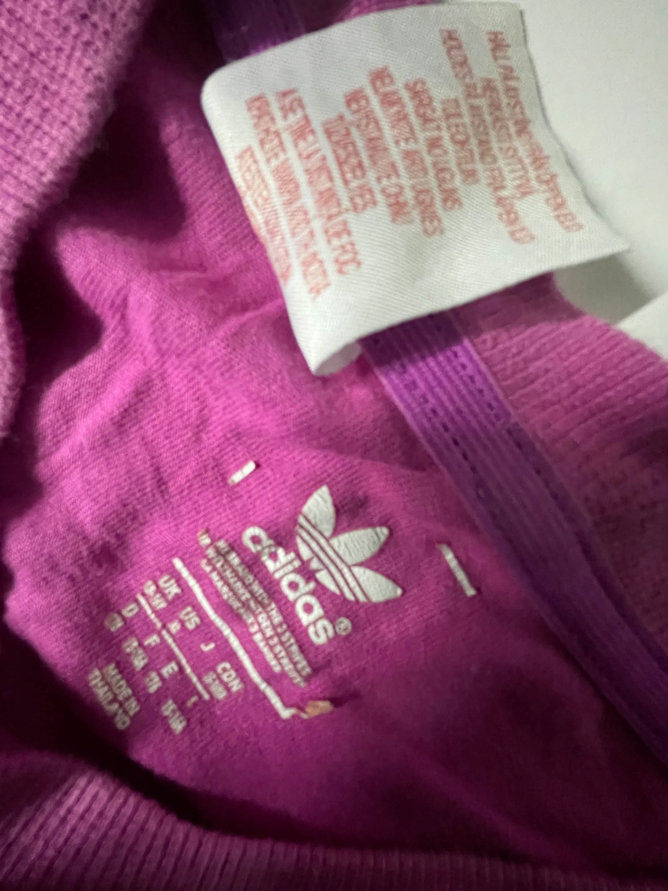 Vintage Purple womens Adidas Big logo print large tees