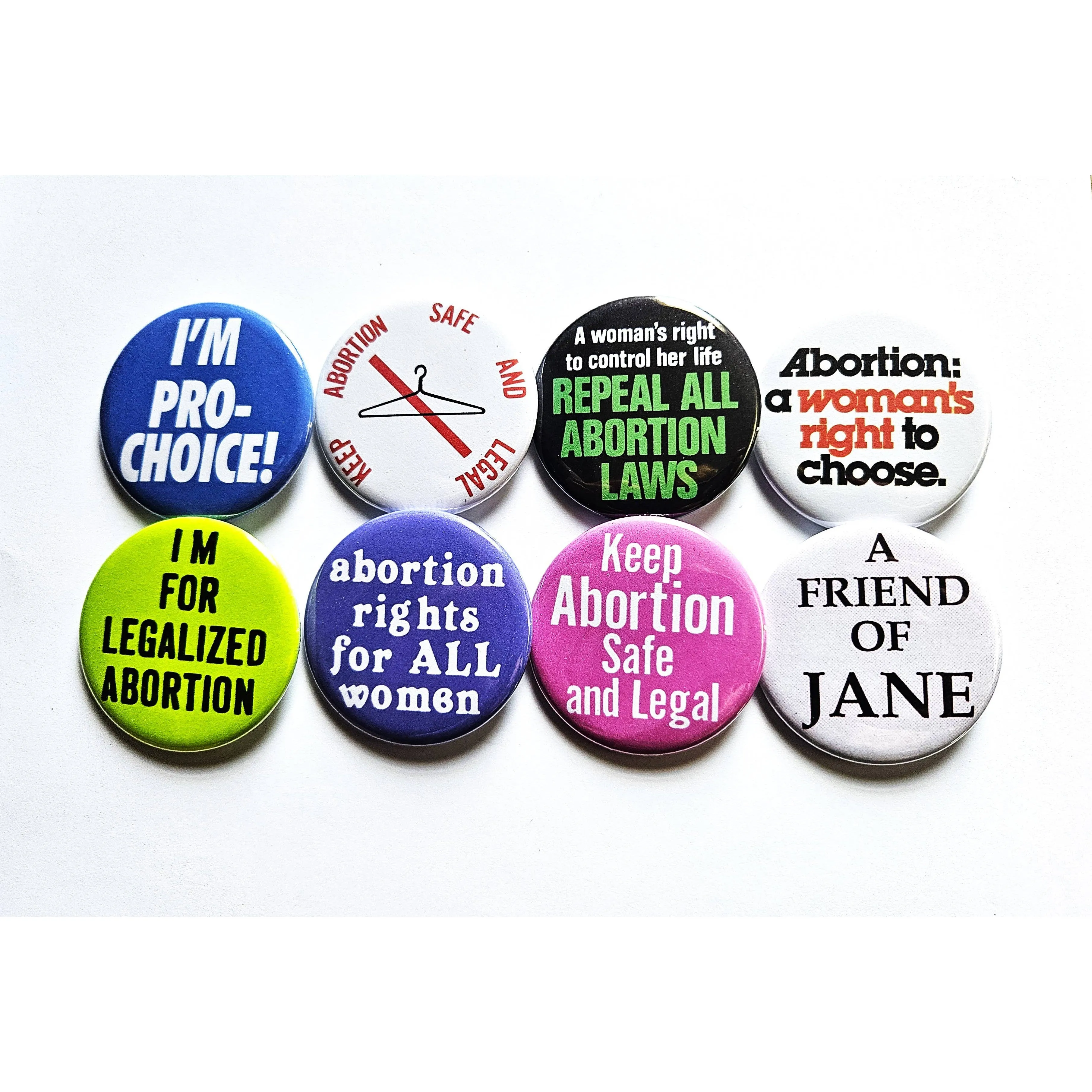 Vintage Reproduction Legalized Abortion Feminist Small Pinback Button | 1.25" Diameter