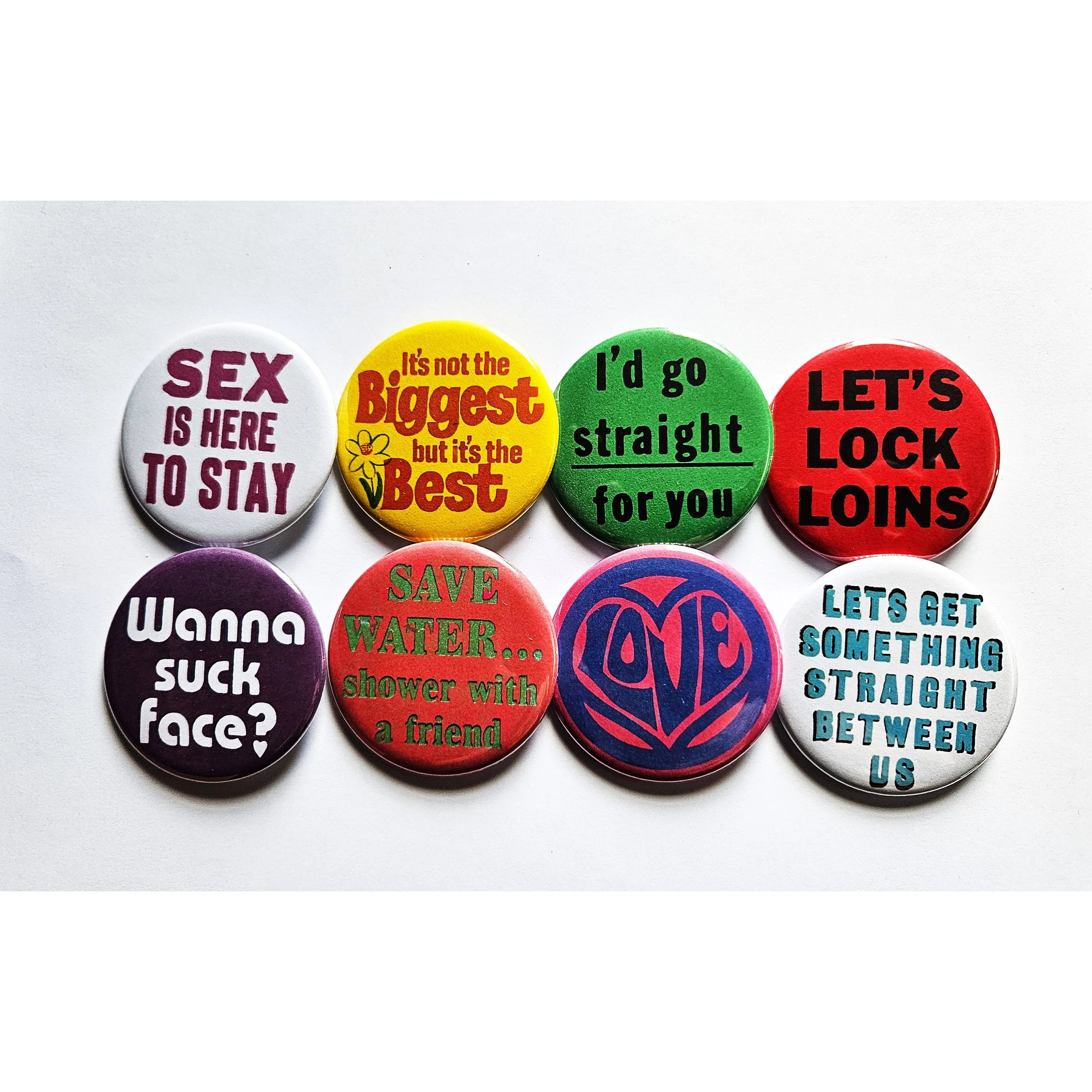Vintage Reproduction Love Small Pinback Button | 1.25" Diameter