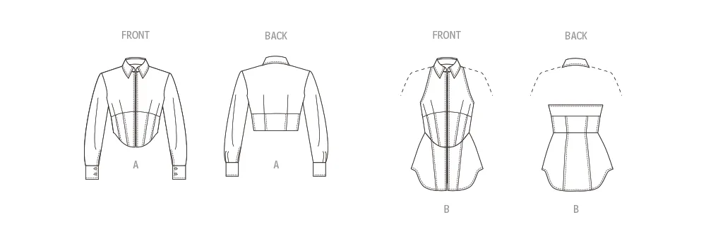 Vogue sewing pattern 1956 Misses' Tops
