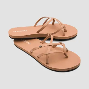 Volcom New School II Sandals Natural - Womens