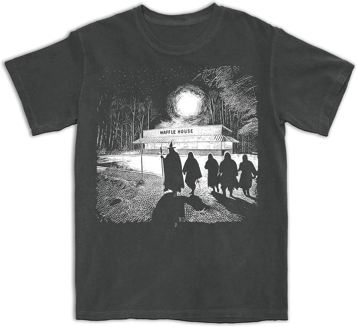 Waffle Home Journey L O T R Tshirt Funny Shirt Funny tees tee Mens Gifts