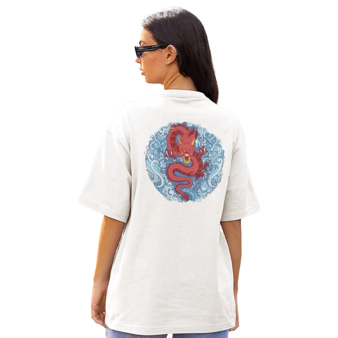 Warrior Women's Mandala Design Oversized T-Shirt