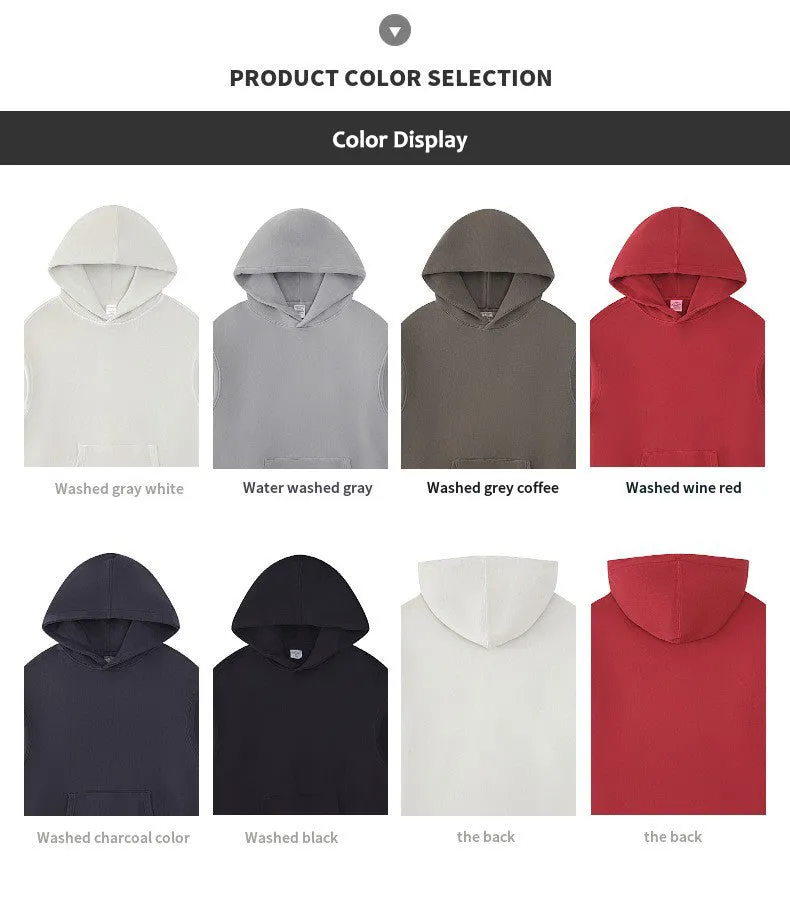 Washed Hooded Sweatshirts