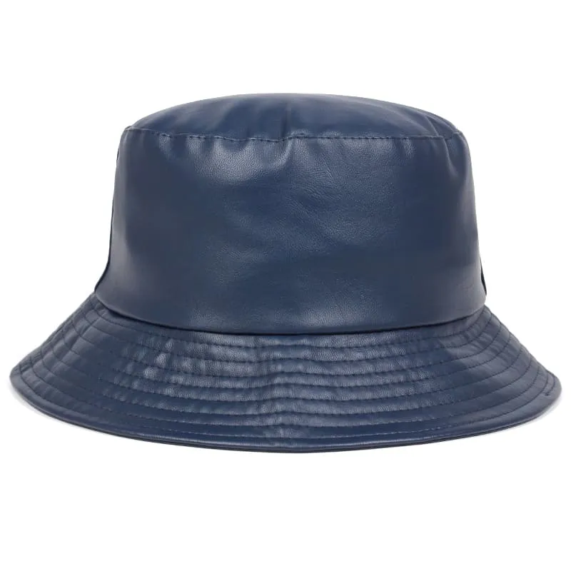 Waterproof Leather Bucket Hat