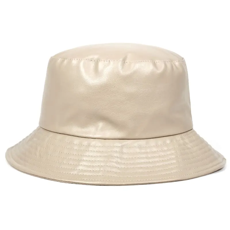 Waterproof Leather Bucket Hat