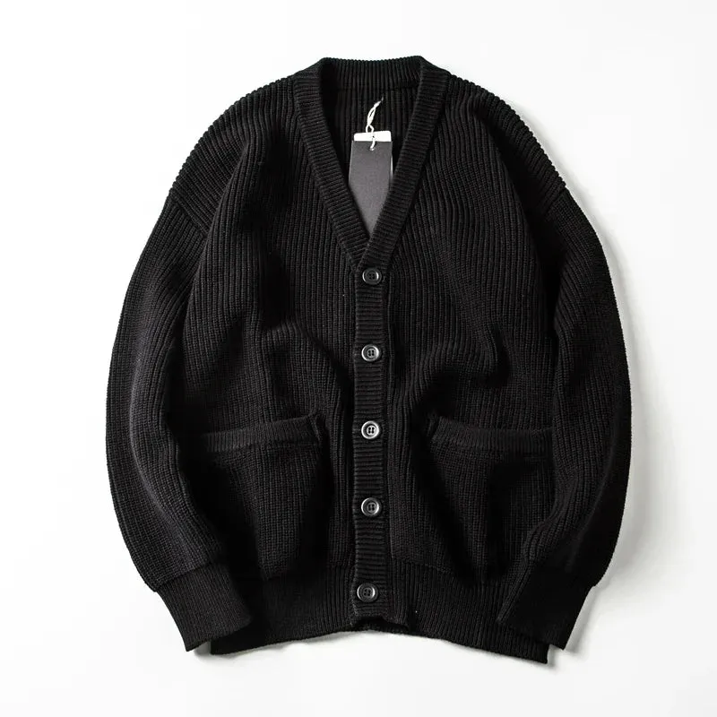 Watin Vintage Japanese Style V-Neck Cardigan