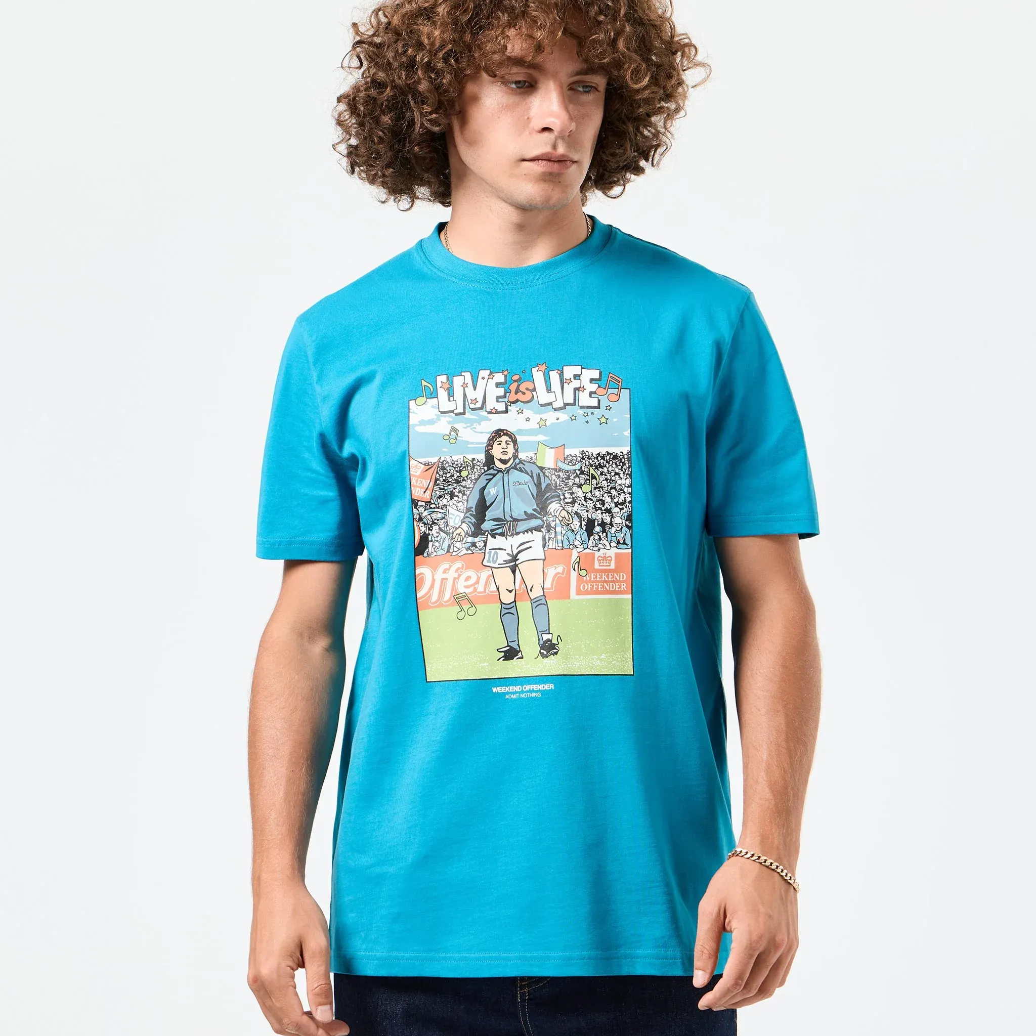 Weekend Offender Opus T-Shirt Blue
