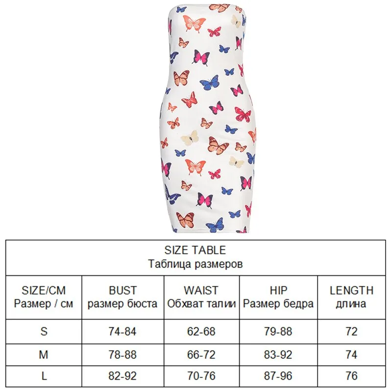 Wenkouban Strapless Party Dresses Backless Bodycon Dress Tie Dye Print Mini Dress Above Knee 90S Y2K Clothes Evening Club Night Sexy Dress