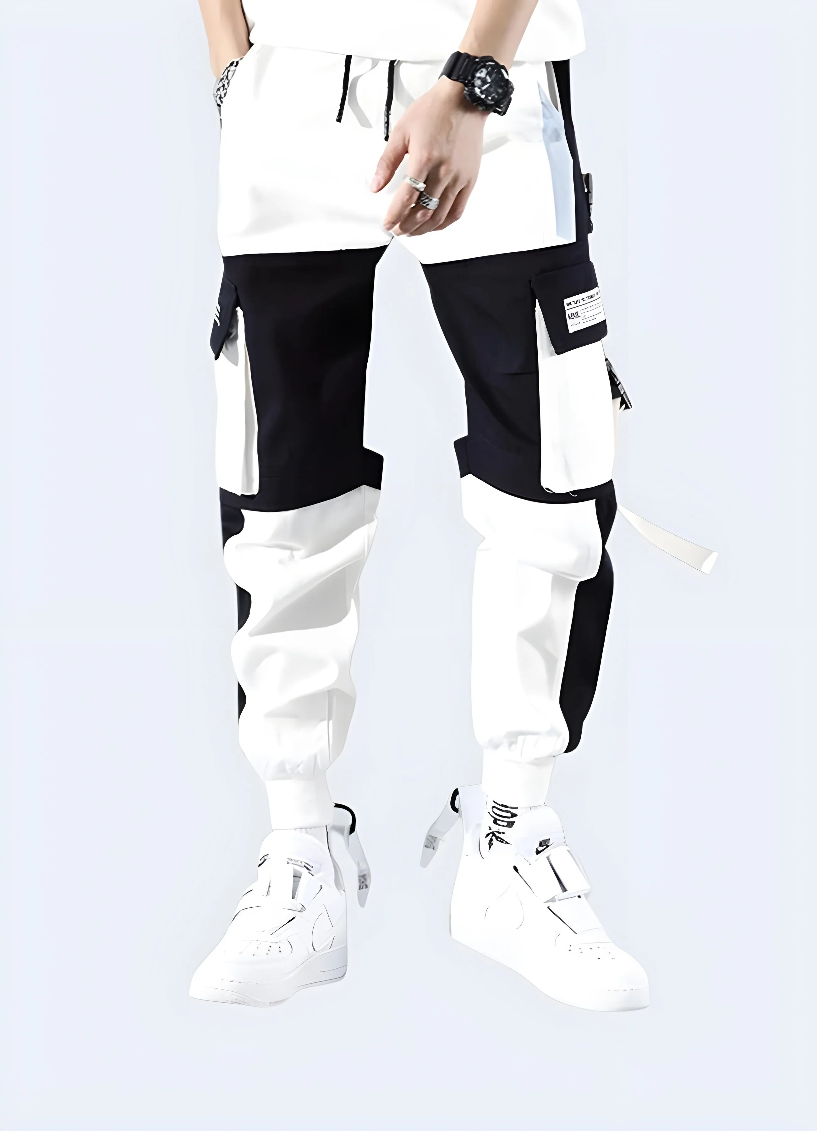 White Techwear Pants