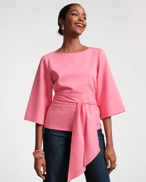 Whitney Wrap Top Pink
