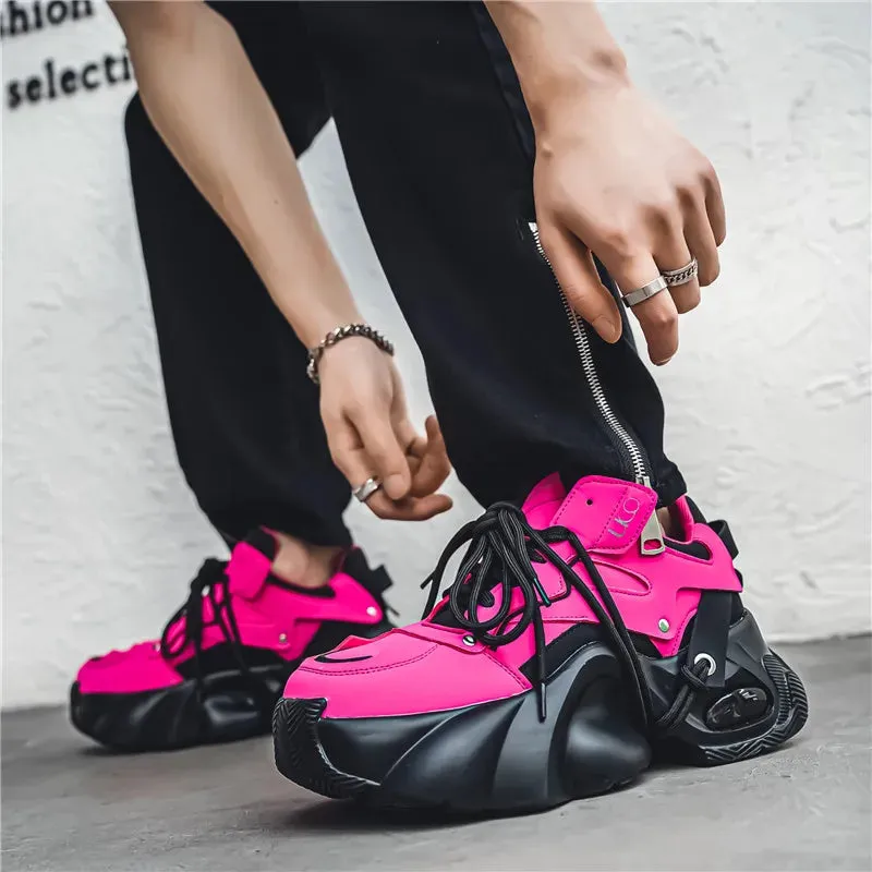 Woman pink shoes Aletha R Chunky sneakers