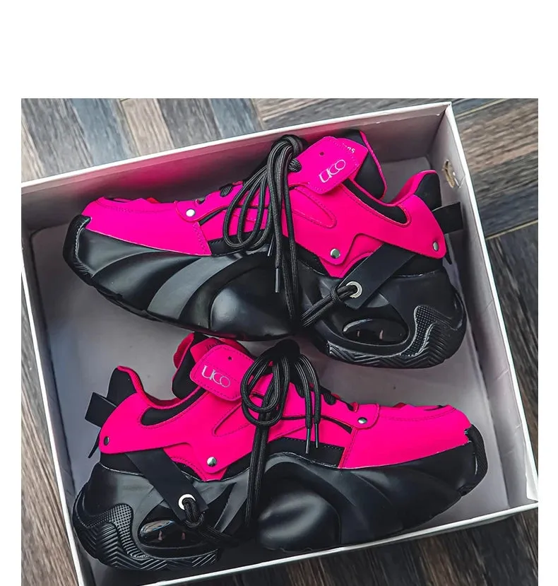 Woman pink shoes Aletha R Chunky sneakers
