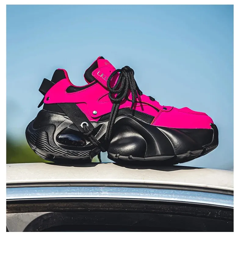 Woman pink shoes Aletha R Chunky sneakers