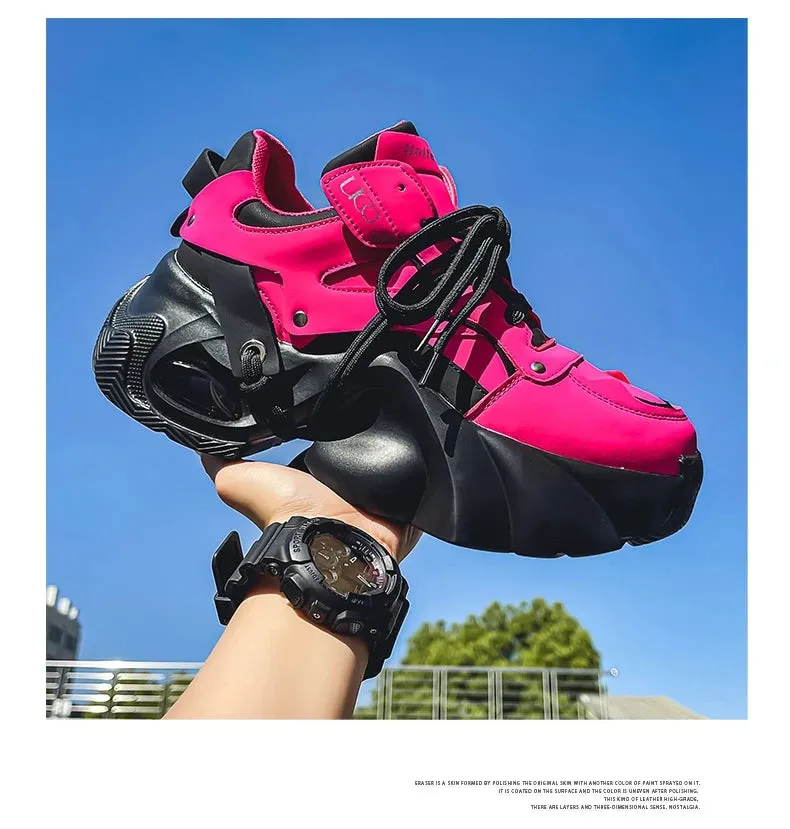 Woman pink shoes Aletha R Chunky sneakers