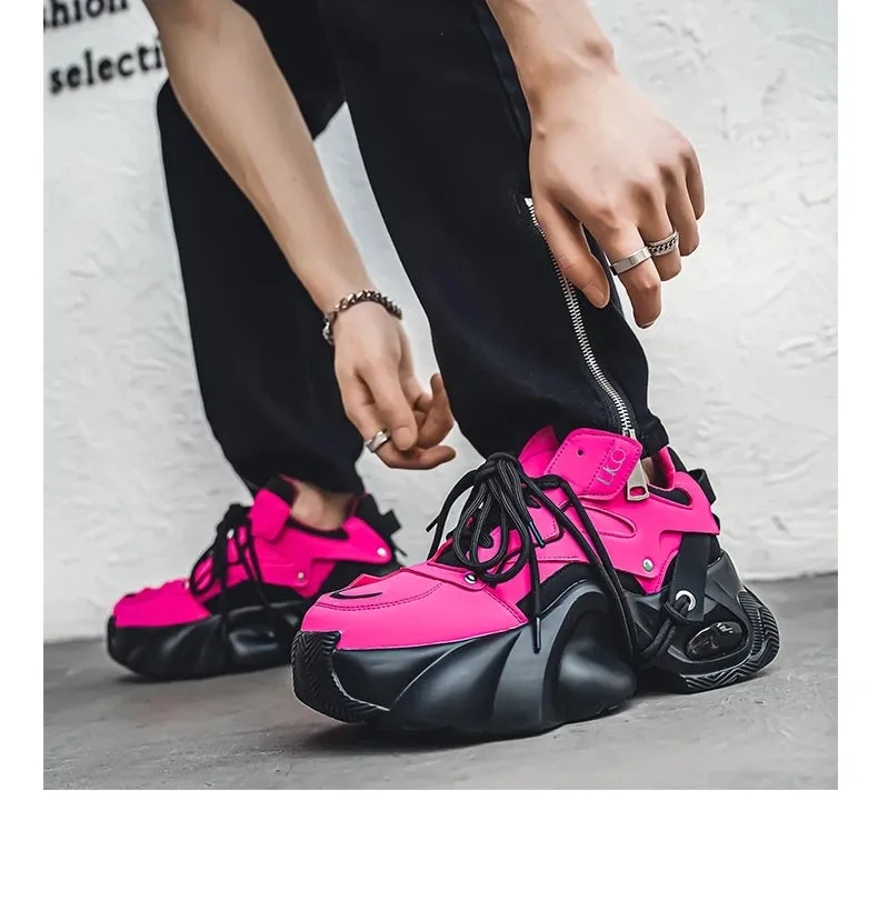 Woman pink shoes Aletha R Chunky sneakers