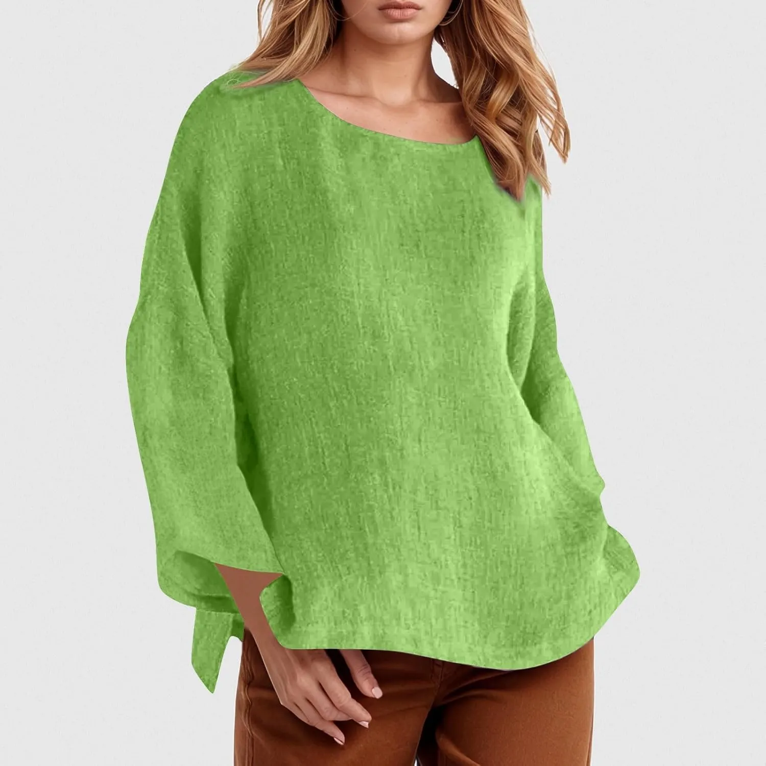 Women Buttons Cotton Linen Short Sleeve T Shirt Summer Henley Casual Plus Size Tunic Tops V-Neck Loose Tshirts